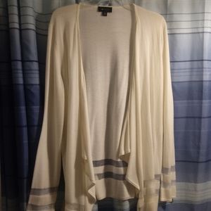 AB studio cream color cardigan sweater
